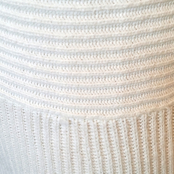 Vince Camuto White Knit Mock Turtleneck - Picture 3 of 7